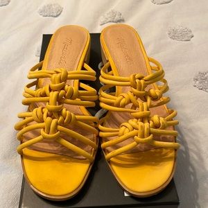 Madwell gold sandals